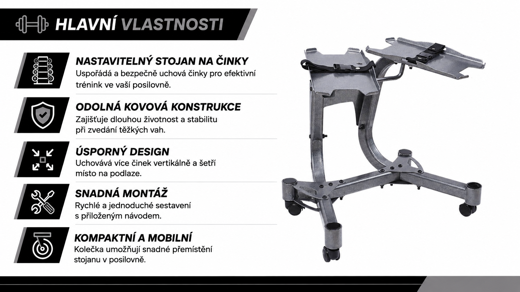 vlastnosti držák XL